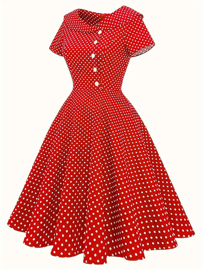 Levoire | Robe midi à pois pour femme