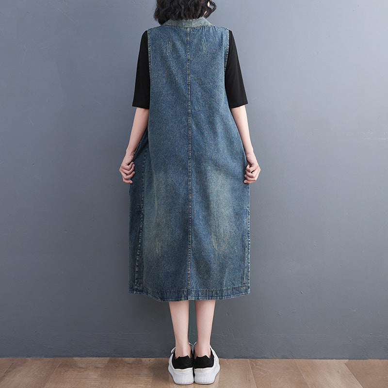 Levoire | Robe En Jean Avec Fermeture À Boutons Continue