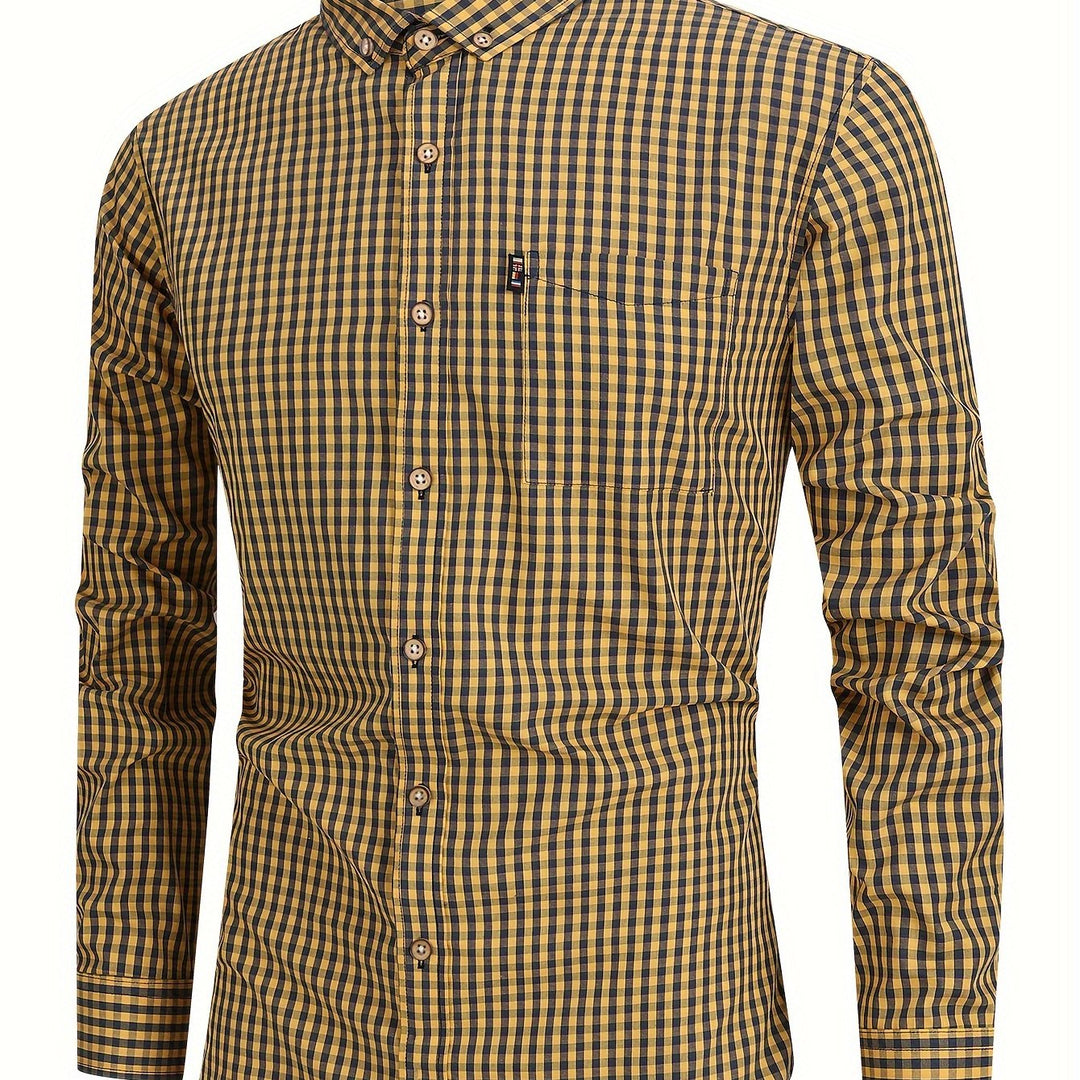 Levoire | Chemise À Carreaux Élégante Pour Hommes Kanavalla