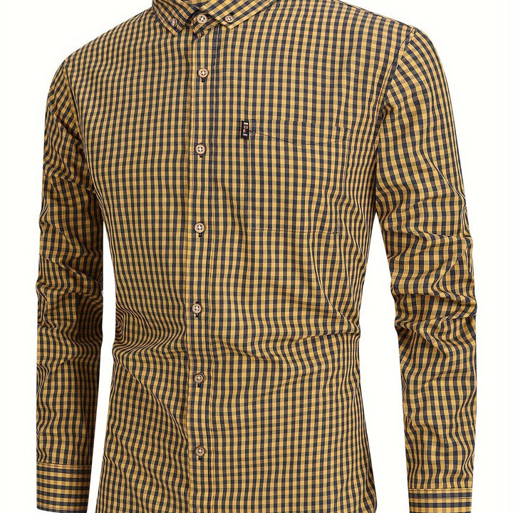 Levoire | Chemise À Carreaux Élégante Pour Hommes Kanavalla