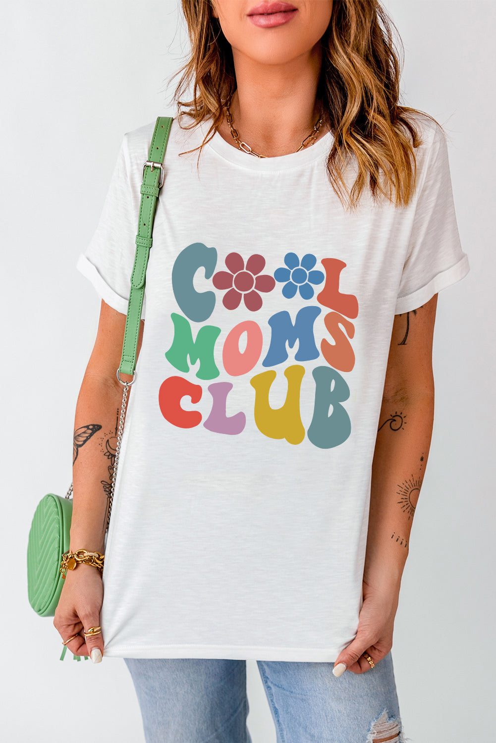 Levoire | COOL MOMS CLUB T-shirt col rond à manches courtes
