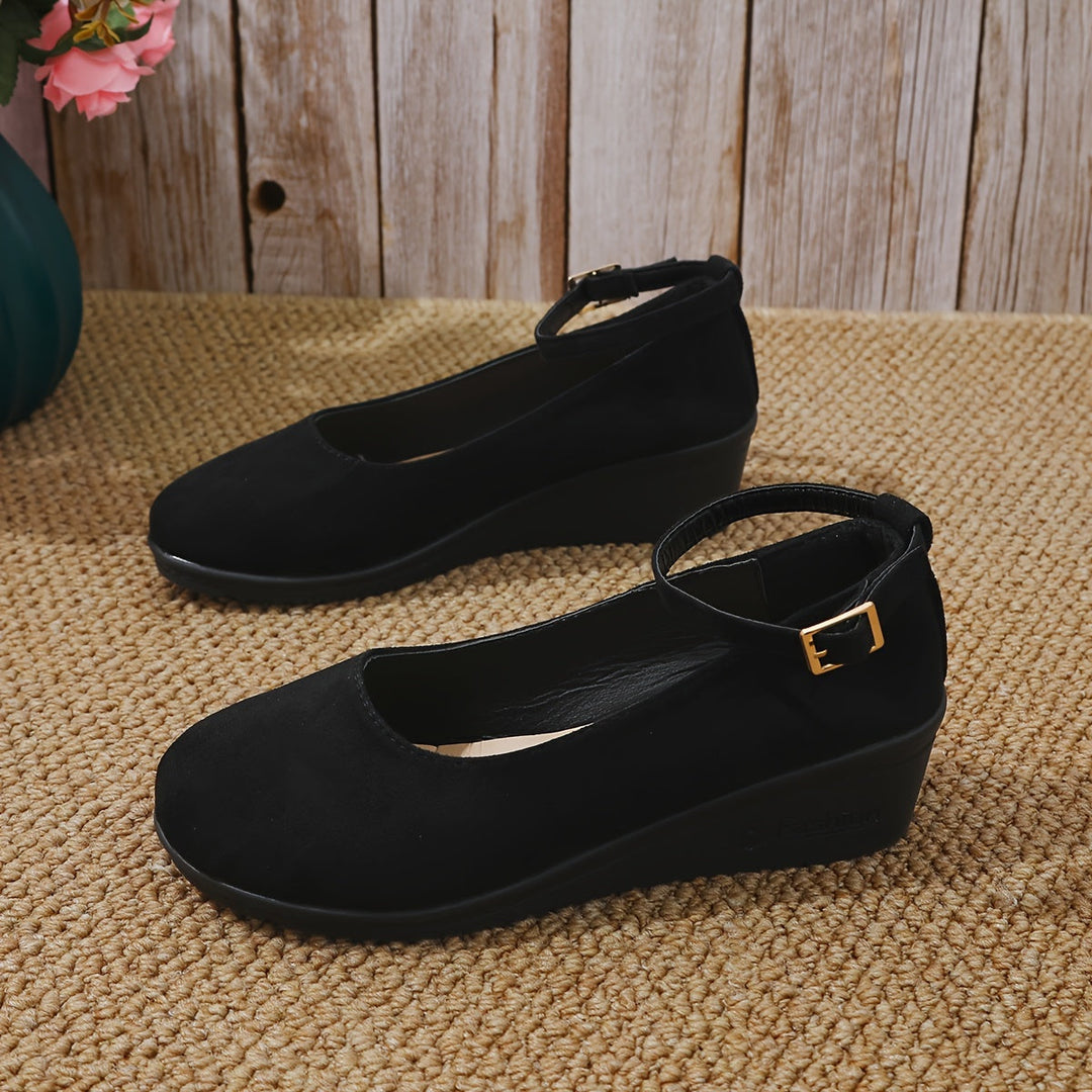 Levoire | Femme Classiques Mocassins À Talon Wedge Avec Semelle En Pu Confortable