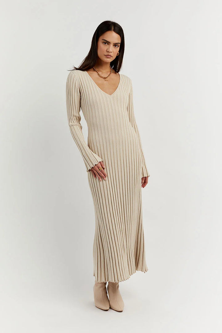 Levoire | Robe Midi À Manches Longues