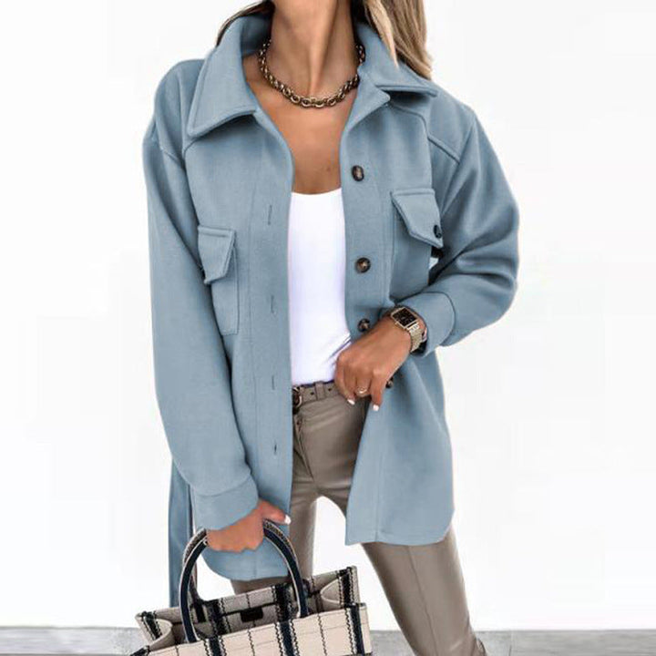 Levoire | Veste Élégante Avec Boutons Et Poches Bleu