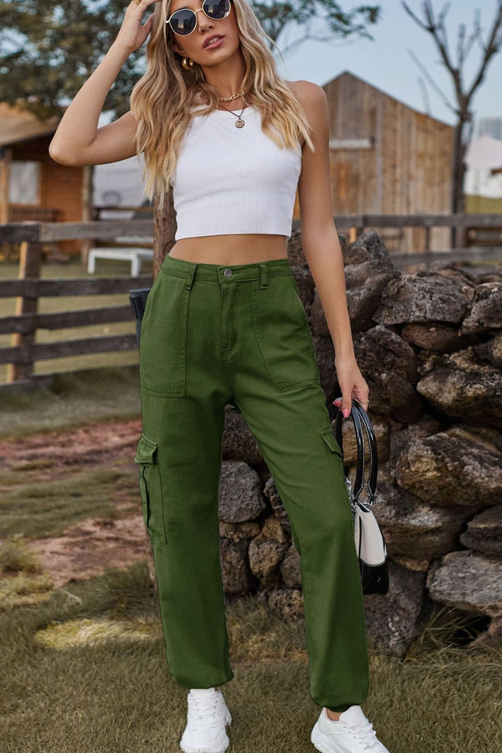 Levoire | Pantalon En Jean Coloré Avec Poches