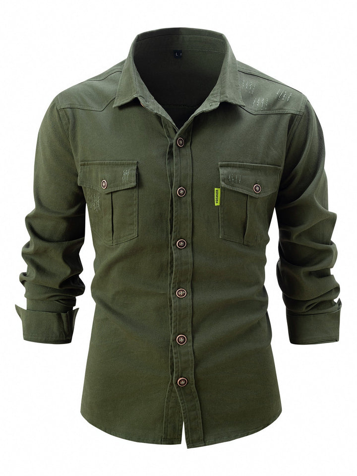 Levoire | Chemise Élégante Pour Hommes Vert