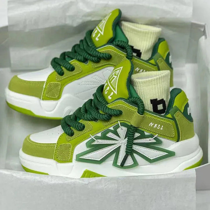 Levoire | Baskets de loisirs pour hommes Blanc et Vert