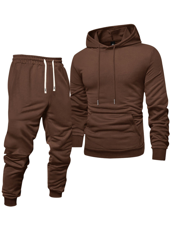 Levoire | Sweat À Capuche Avec Manches Longues Et Ensemble De Jogging Café