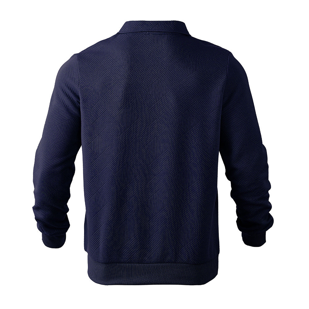 Levoire | Pullover Vintage À Motif Avec Fermeture Éclair