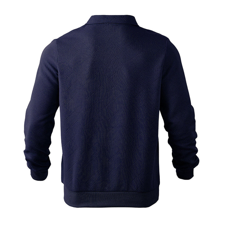 Levoire | Pullover Vintage À Motif Avec Fermeture Éclair