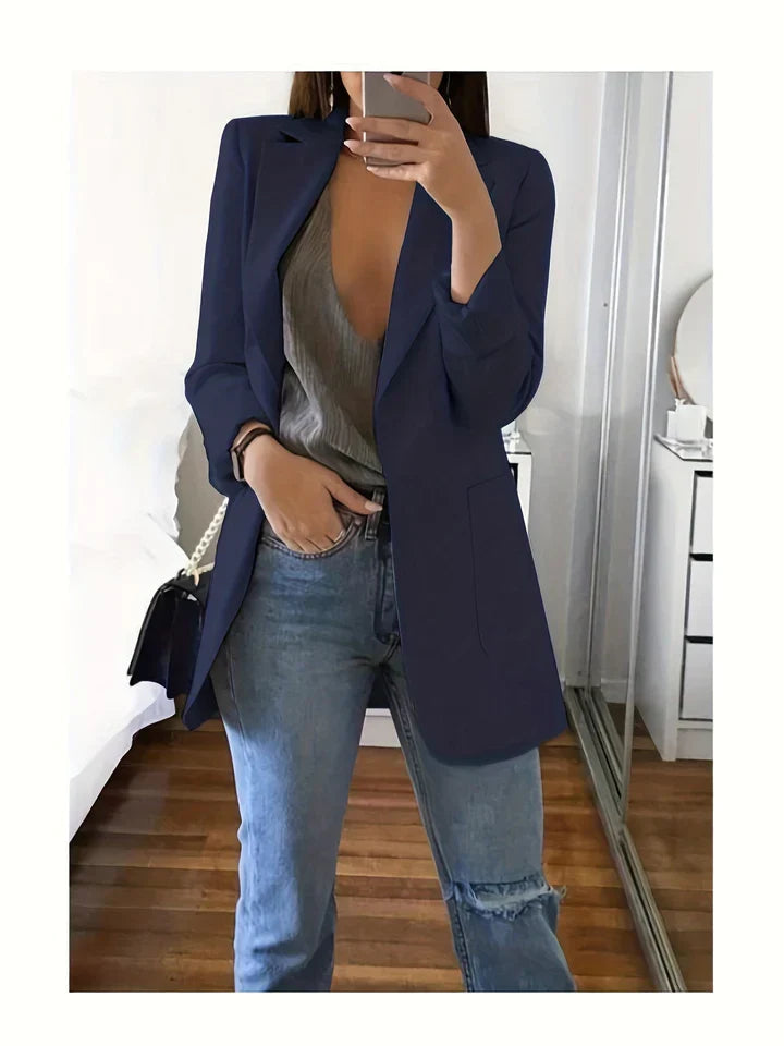 Levoire | Blazer Lyra En Grande Taille Bleu