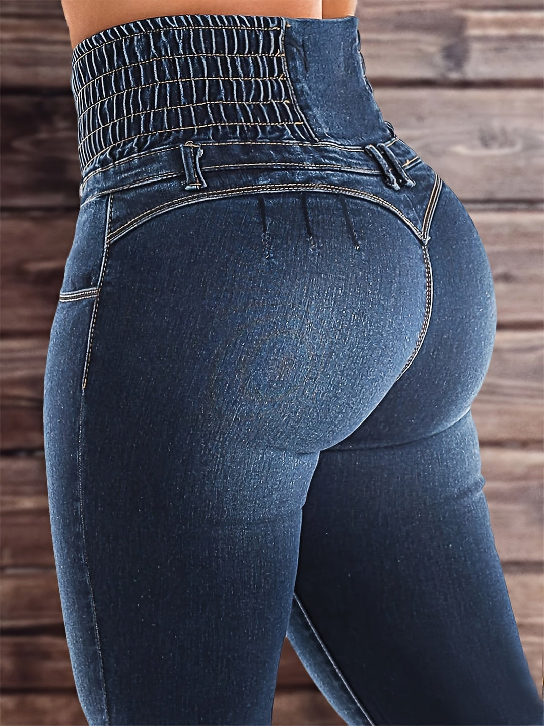 Levoire | Jean Bootcut Taille Haute Avec Ceinture Bleu