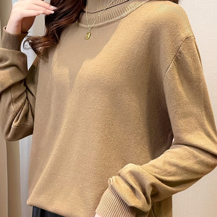 Levoire | Simple Tricot Col Montant À Manches Longues