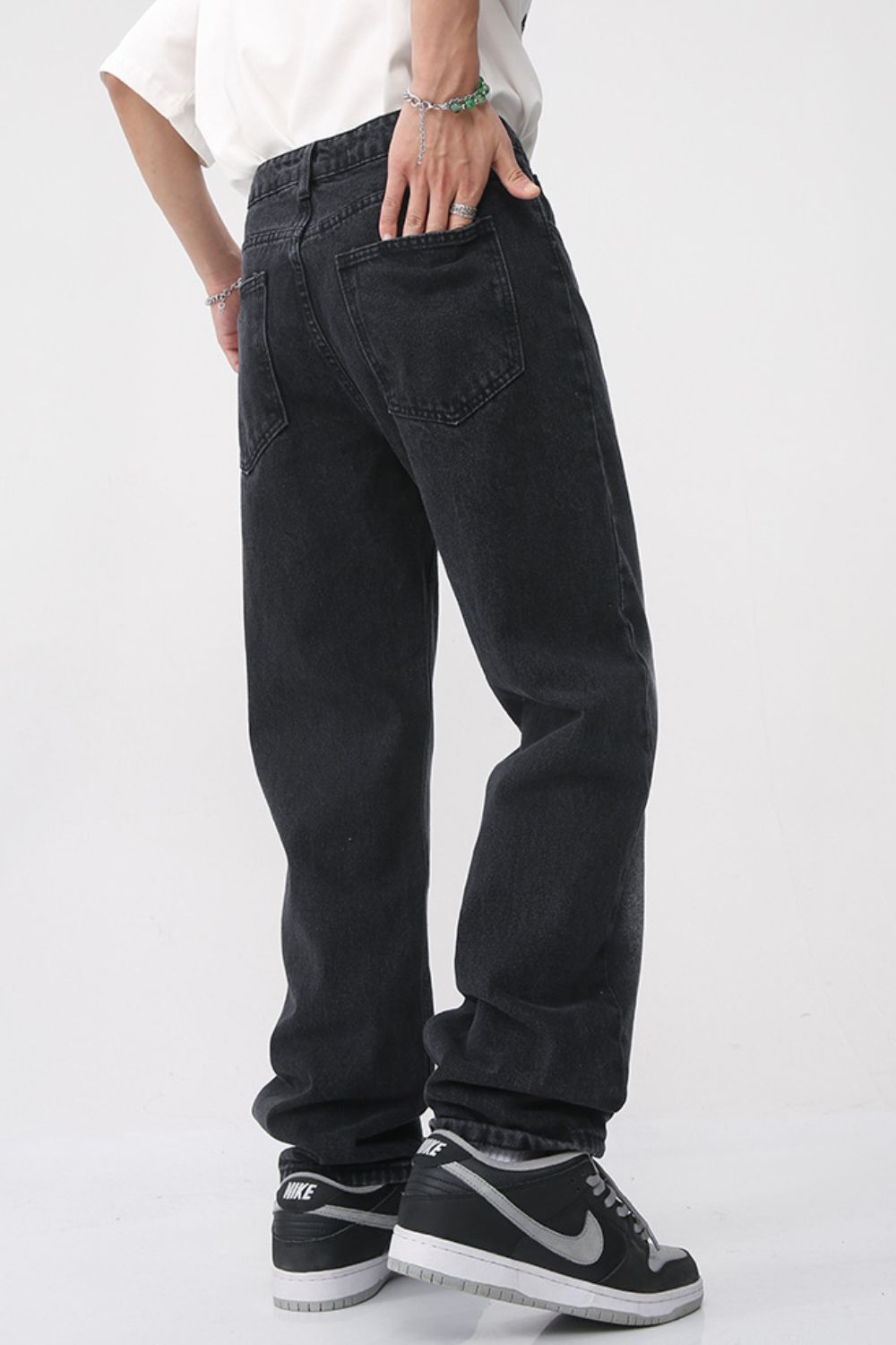 Levoire | Hommes Denim Lavé Coupe Droite Jeans
