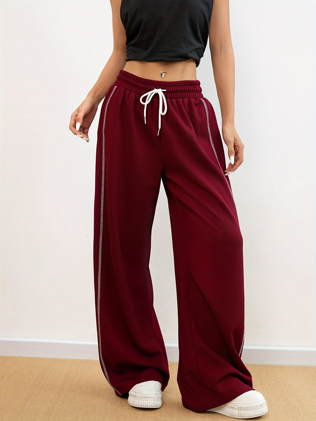 Levoire | Pantalon De Jogging À Motif Guimauve Pour Femmes En Couleur Unie