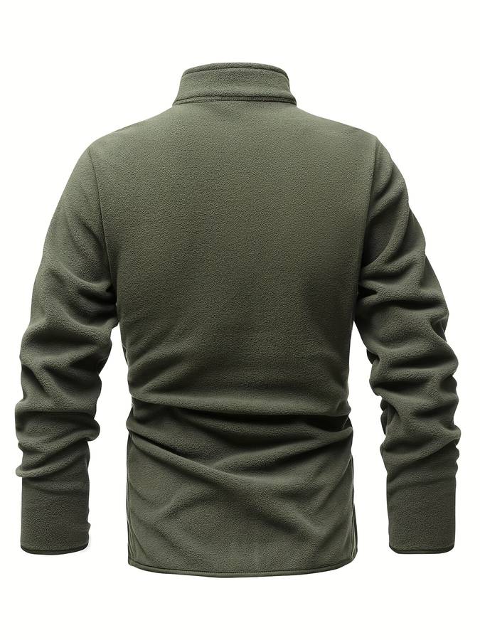 Levoire | Veste Polaire Zippée Longue Chaude À Manches Longues