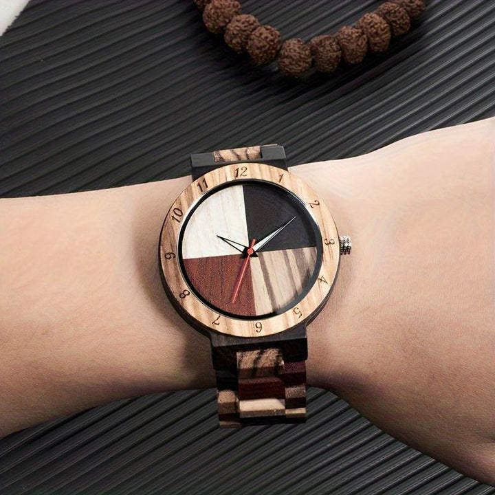 Levoire | Hommes Montre En Bambou Colorée Artisanale Multicolore