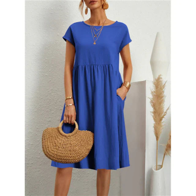 Levoire | Coupe Régulière - Robe En Jersey Bleu