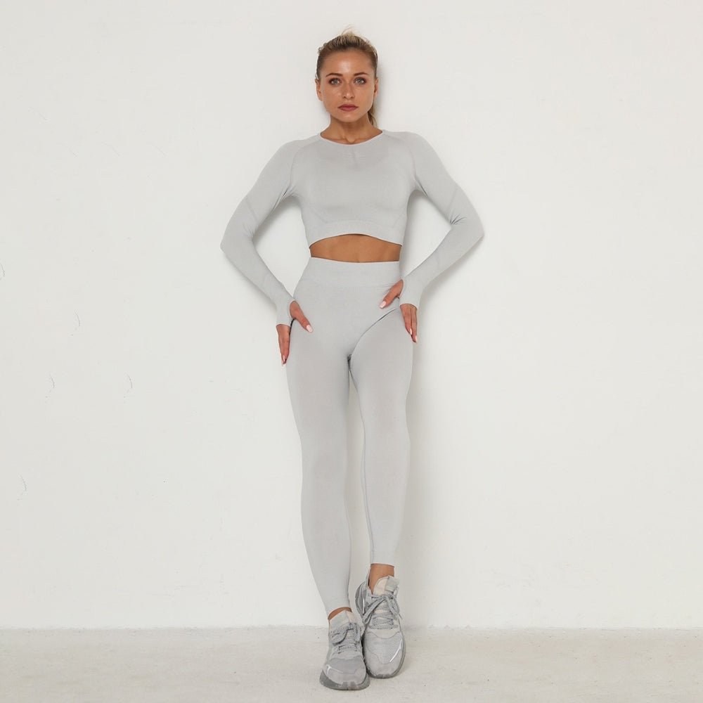 Levoire | Ensemble De Yoga Pour Femmes Gris clair