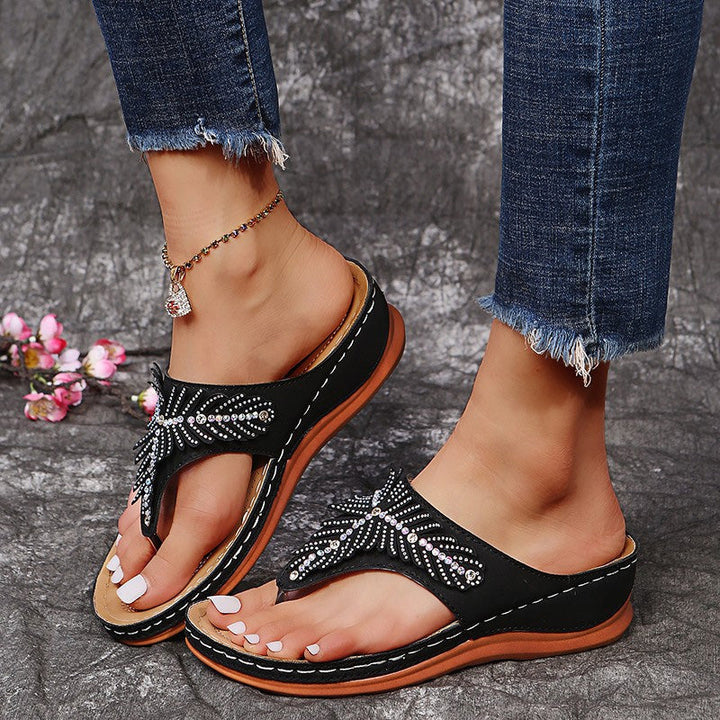Levoire | Mules Plateforme Estivales Noir