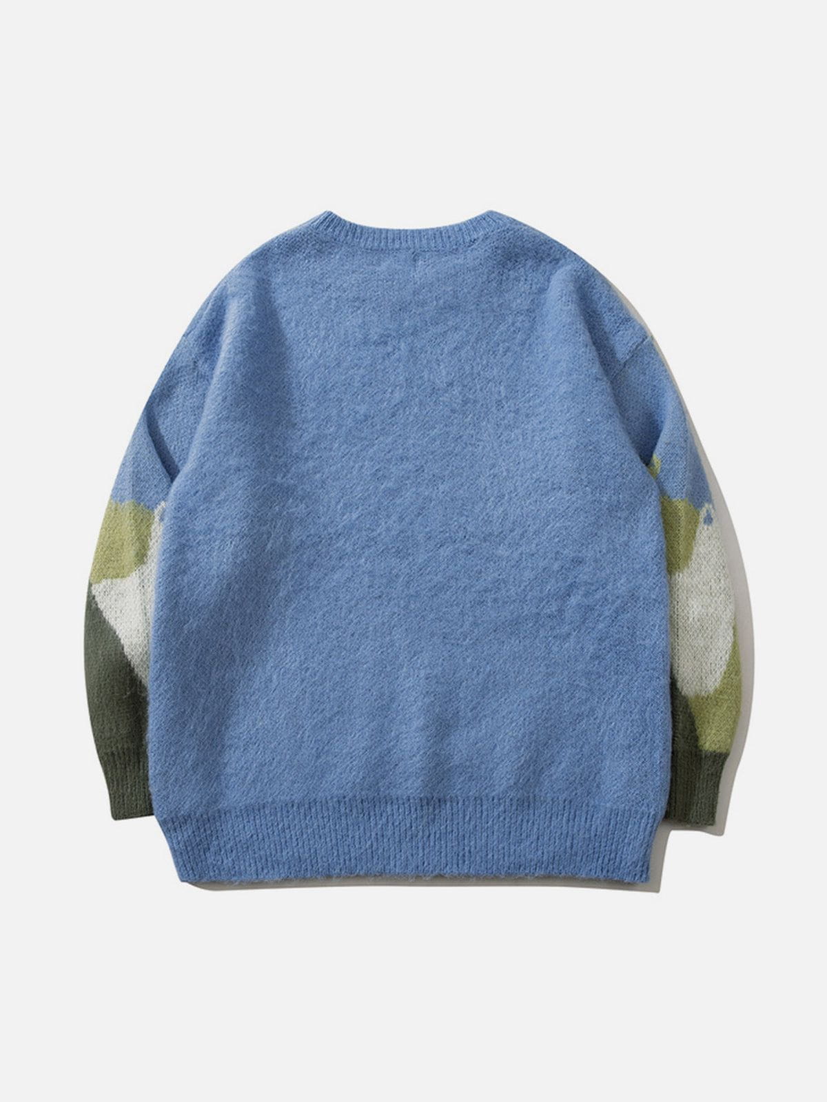 Levoire | Pull en peluche avec broderie de chat