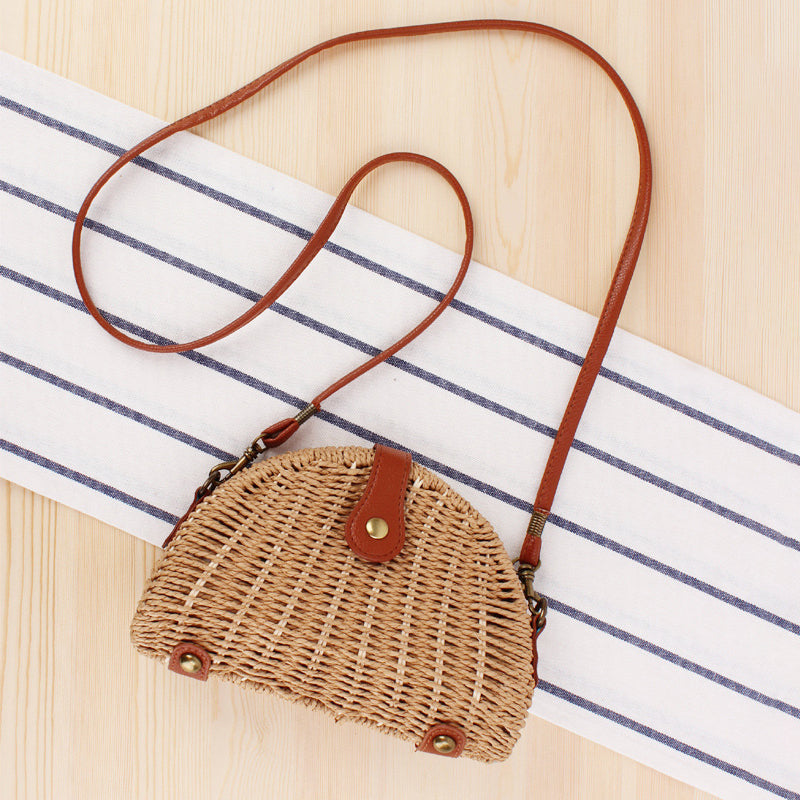 Levoire | Sac En Paille Demi-Ronde
