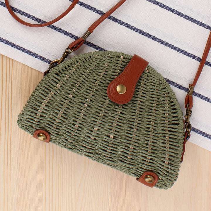Levoire | Sac En Paille Demi-Ronde