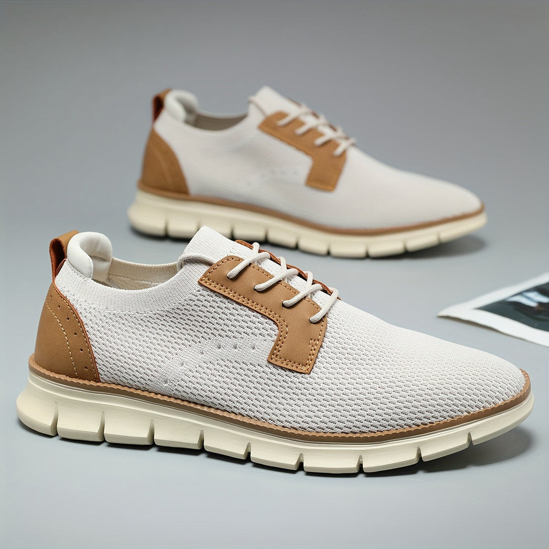 Levoire | Légers Et Respirants Baskets À Lacets 1886 Beige