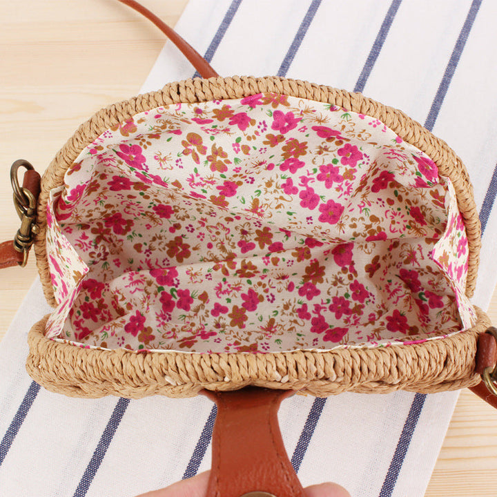 Levoire | Sac En Paille Demi-Ronde