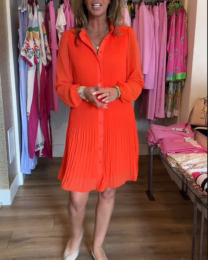Levoire | Robe Femme Unie Patchwork Plissée