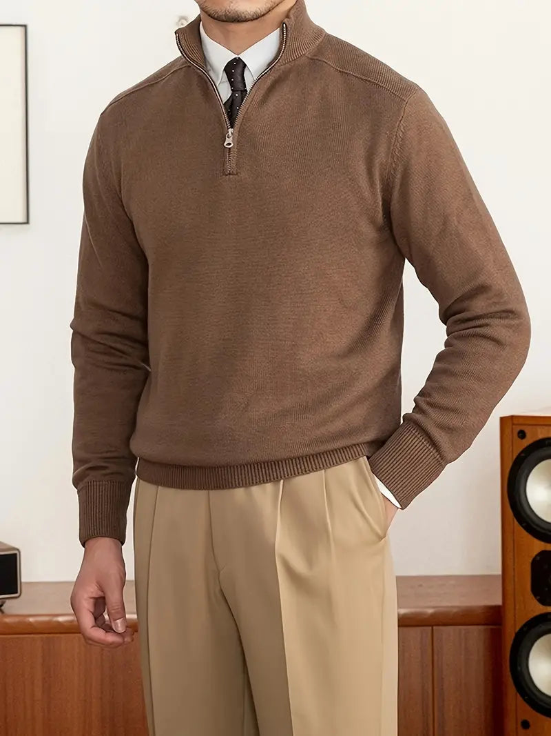 Levoire | Zip Pull-Over Braun