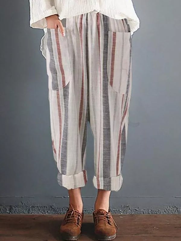 Levoire | Pantalons Relaxants Rayés