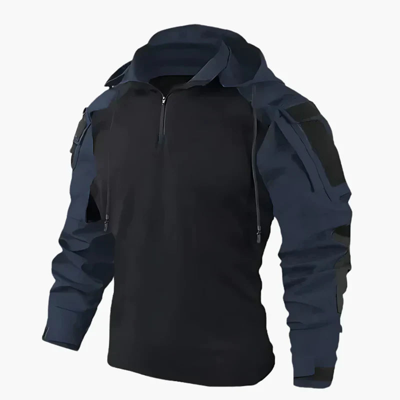 Levoire | Sweat À Capuche Tactique Style Extérieur Fonctionnel Pour Chaque Aventurier Bleu foncé