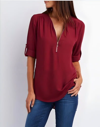 Levoire | Chemise Élégante À Demi-Zip