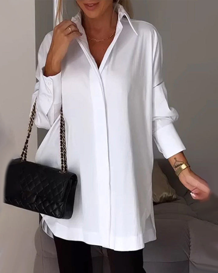 Levoire | Blouse Unicolore À Manches Longues Pour Femmes