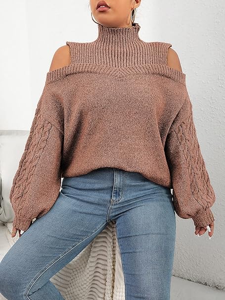 Levoire | Robe Maxi Élégante À Col Haut Braun