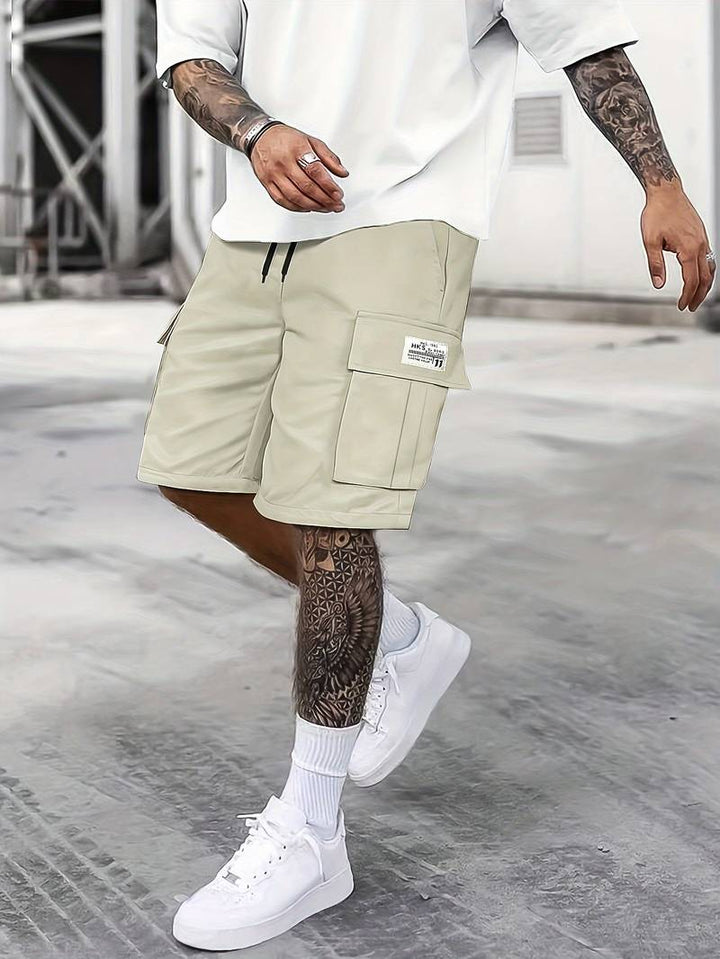 Levoire | Shorts Cargo Avec Cordon De Serrage Réglable Kaki