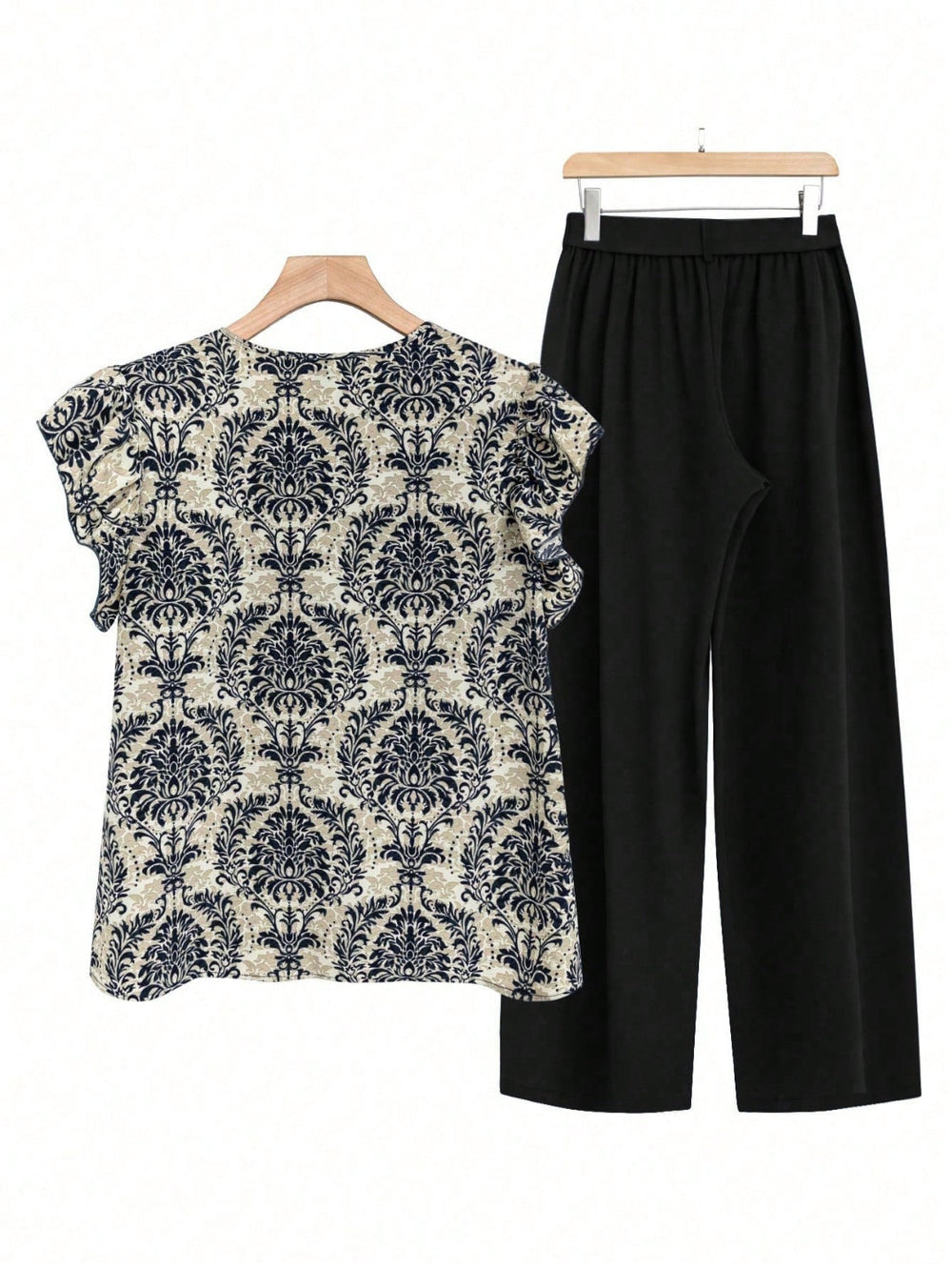 Levoire | Cap Ruffle Top Et Pantalon Set
