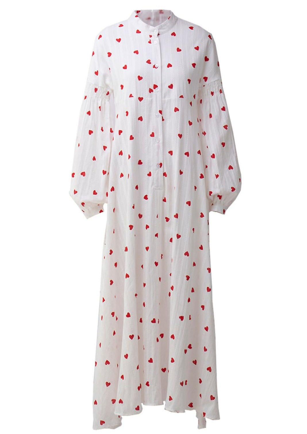Levoire | Robe Longue Avec Motif Coeurs
