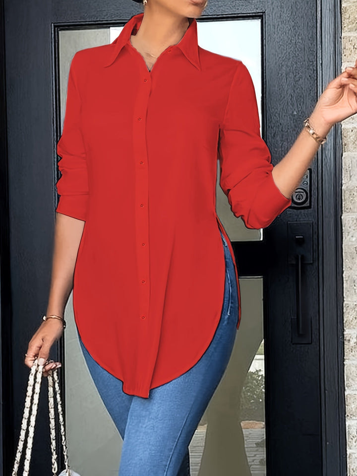 Levoire | Chemise Rento Avec Des Fentes Sur Les Épaules Rouge bordeaux