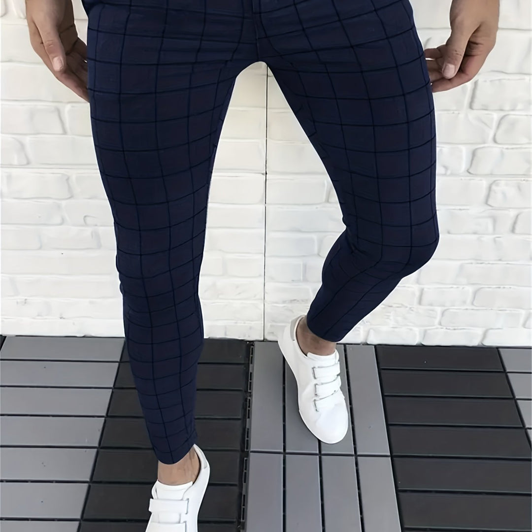 Levoire | Élégant Pantalon À Carreaux Pour Hommes