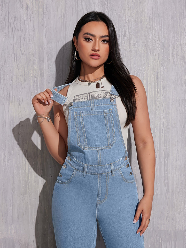 Levoire | Composites Bleu Clair Salopettes En Denim
