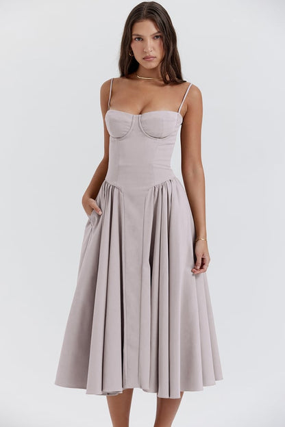 Levoire | midi sans manches pour femmes Gris clair