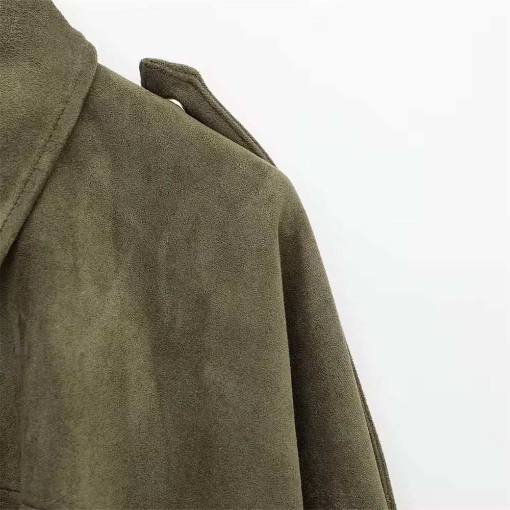 Levoire | Grande Taille Veste Bomber En Daim