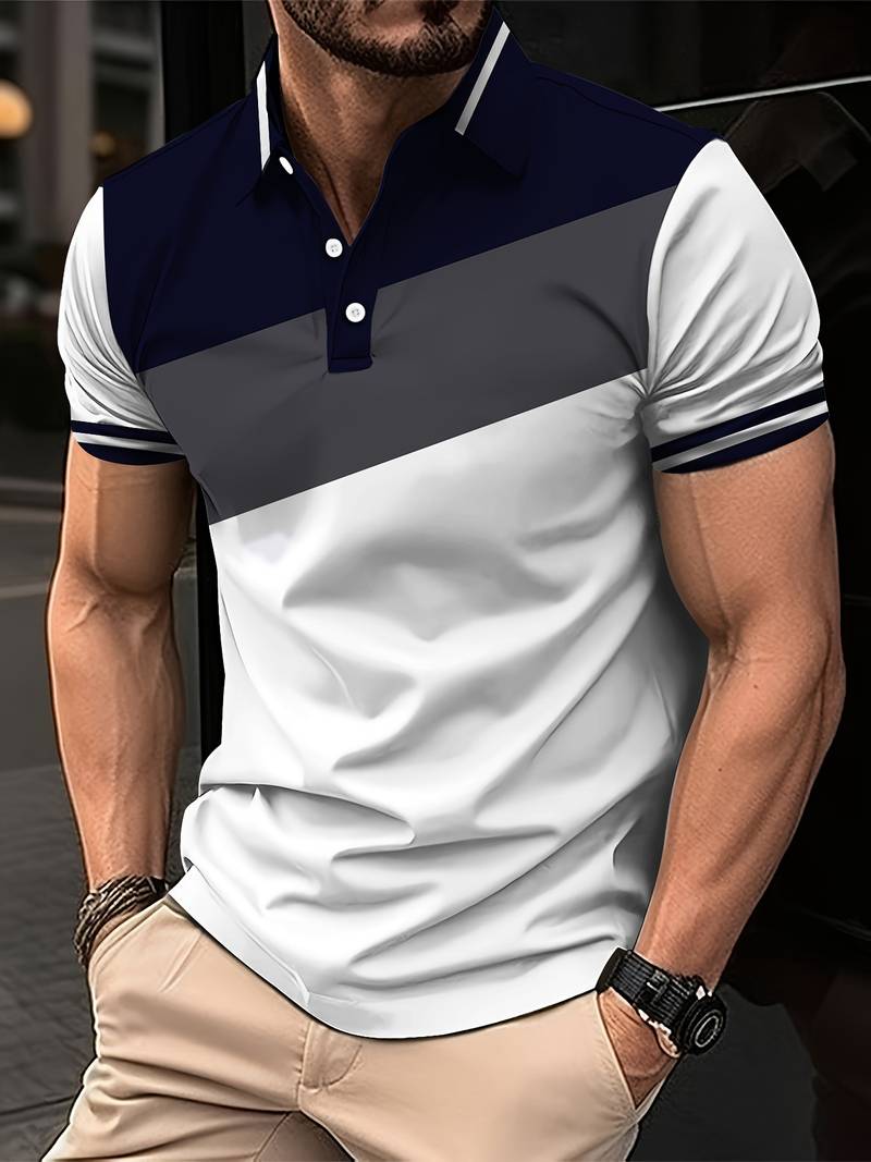 Levoire | Polo Avec Impression De Couleur Contrastante Multicolore 1