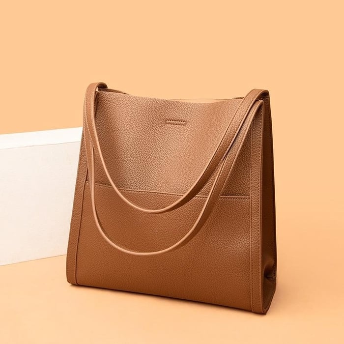 Levoire | Femme Sac fait main avec bandoulière Kaki