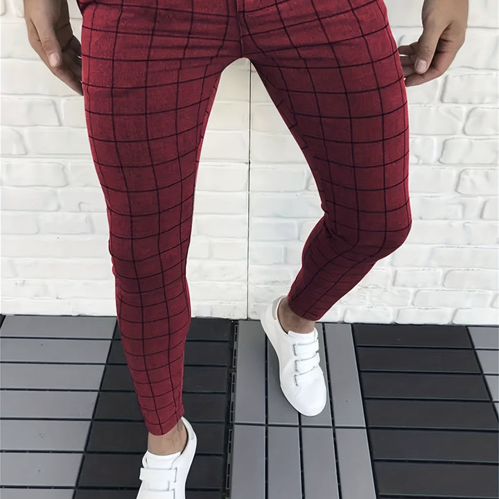Levoire | Élégant Pantalon À Carreaux Pour Hommes