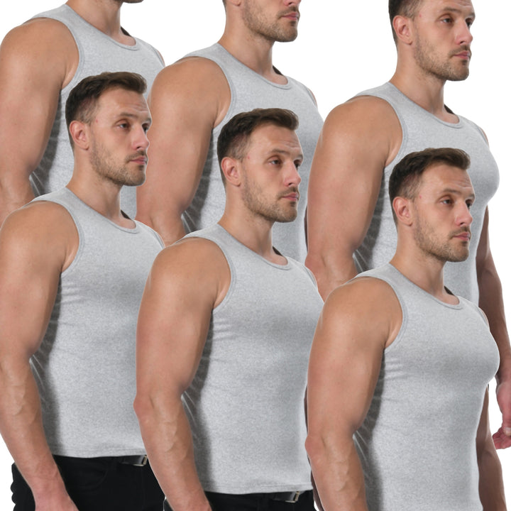 Levoire | 6 Pcs Gilet Basique Uni Pour Hommes
