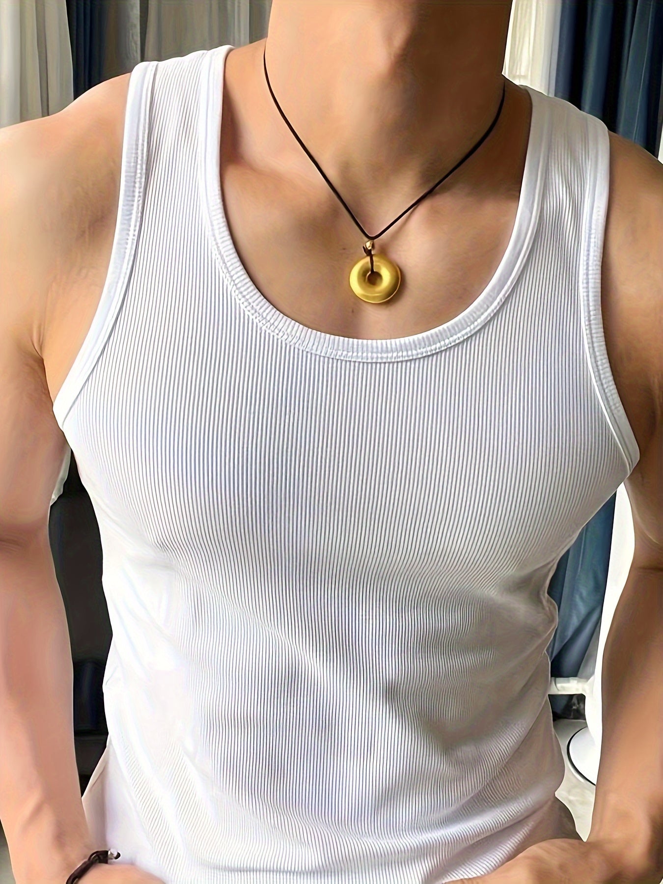 Levoire | Haut Respirant Homme Débardeur Pour Entraînements D'Été Blanc