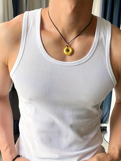 Levoire | Haut Respirant Homme Débardeur Pour Entraînements D'Été Blanc